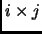 $ i\times j$