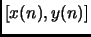 $ [x(n),y(n)]$