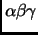 $ \alpha\beta\gamma$